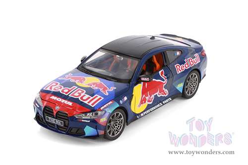 Showcasts® Collectibles - BMW M4 (G82) with Red Bull Racing Livery (1/23 scale diecast model car, Dark Blue/w Red Bull graphics) 68292D MAP: $19.99