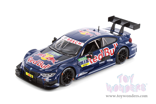 Showcasts® Collectibles - BMW M4 DTM with Red Bull Racing Livery (1/24 scale diecast model car, Dark Blue/w Red Bull graphics) 68295D MAP: $19.99