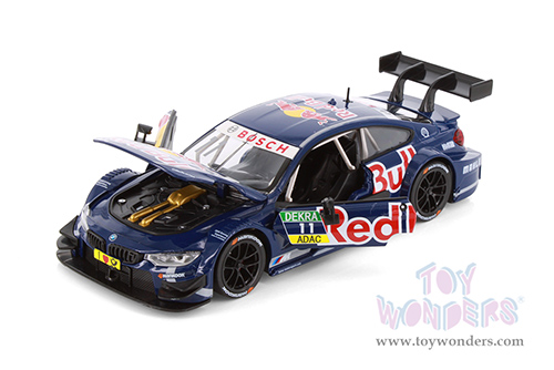Showcasts® Collectibles - BMW M4 DTM with Red Bull Racing Livery (1/24 scale diecast model car, Dark Blue/w Red Bull graphics) 68295D MAP: $19.99