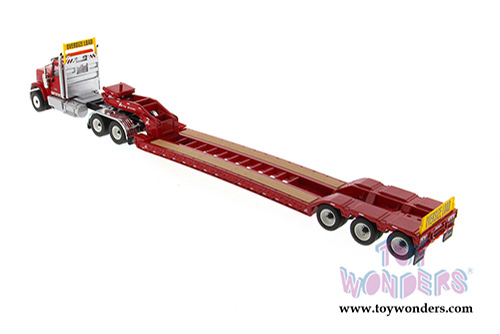 Diecast Masters - International&reg; HX520 SFFA Tandem Tractor with XL 120 Low-Profile HDG Trailer (1/50 scale diecast model car, Red) 71016