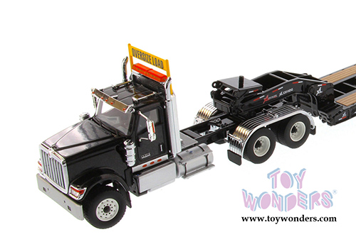 Diecast Masters - International&reg; HX520 SFFA Tandem Tractor with XL 120 Low-Profile HDG Trailer (1/50 scale diecast model car, Black) 71017
