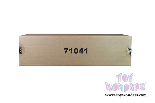 Diecast Masters - International&reg; HX520 SFFA Tandem Tractor with 53' Flat Bed Trailer (1/50 scale diecast model car, Light Gray/Silver) 71041