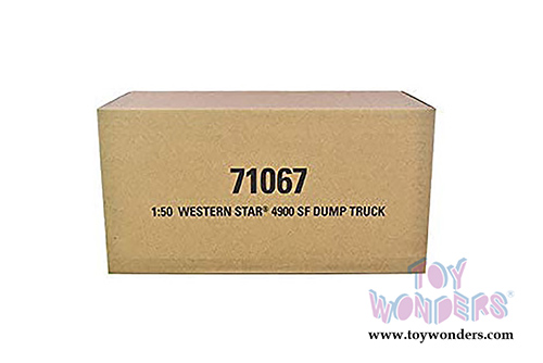 Diecast Masters - Western Star 4900 SFFA Dump Truck (1/50 scale diecast model car, Red/Matte Silver) 71067