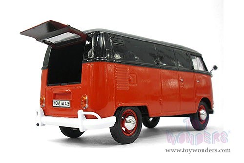 Showcasts® Collectibles - Volkswagen Type 2 (T1) Delivery Van (1/24 scale diecast model car, Red/Black) 71342R MAP: $22.99