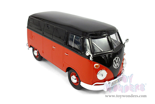 Showcasts® Collectibles - Volkswagen Type 2 (T1) Delivery Van (1/24 scale diecast model car, Red/Black) 71342R MAP: $22.99