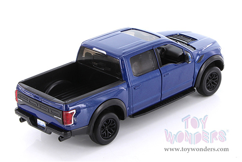 Showcasts® Collectibles - Ford F-150 Raptor Pickup (2017, 1/27 scale die cast model car, Blue) 71344BUD MAP: $19.99