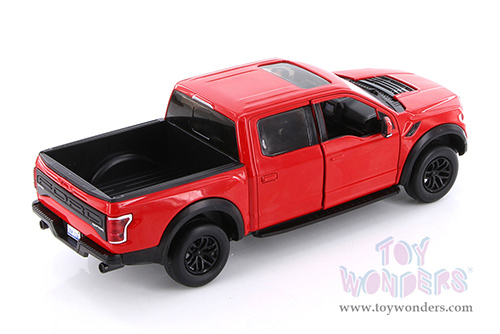 Showcasts® Collectibles - Ford F-150 Raptor Pickup (2017, 1/27 scale die cast model car, Red) 71344R MAP: $22.99