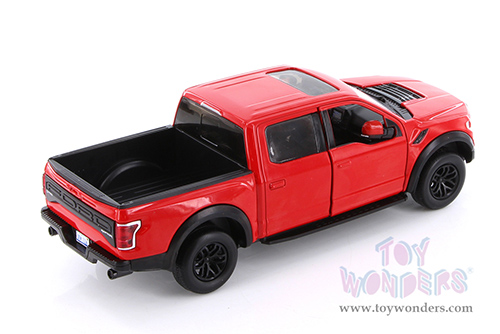 Showcasts® Collectibles - Ford F-150 Raptor Pickup (2017, 1/27 scale die cast model car, Red) 71344R MAP: $22.99