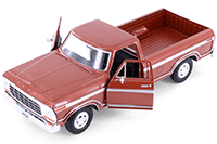 Show product details for Showcasts® Collectibles - Ford F-150 Custom Pickup (1979, 1/24 scale diecast model car, Dark Blue) 71346D MAP: $19.99