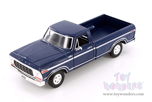Showcasts® Collectibles - Ford F-150 Custom Pickup (1979, 1/24 scale diecast model car, Dark Blue) 71346D MAP: $19.99