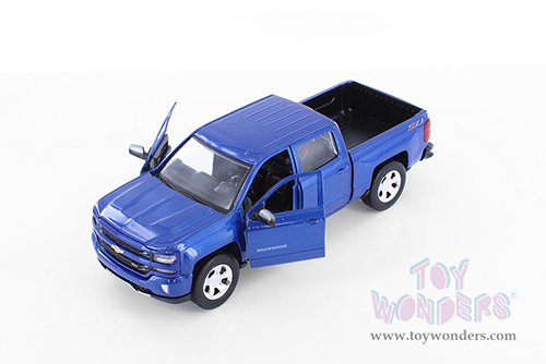 Showcasts® Collectibles - Chevy® Silverado™ 1500 LT Z71 Crew Cab Truck (2017, 1/27 scale diecast model car, Blue) 71348BU MAP: $22.99