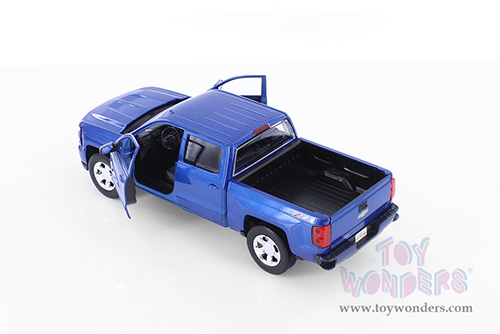 Showcasts® Collectibles - Chevy® Silverado™ 1500 LT Z71 Crew Cab Truck (2017, 1/27 scale diecast model car, Blue) 71348BU MAP: $22.99