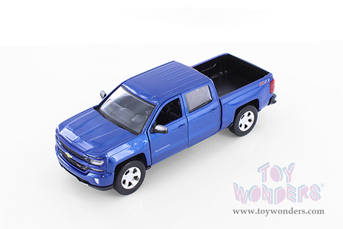 Showcasts® Collectibles - Chevy® Silverado™ 1500 LT Z71 Crew Cab Truck (2017, 1/27 scale diecast model car, Blue) 71348BUD MAP: $19.99