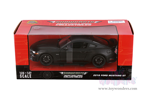 Showcasts® Collectibles - Ford Mustang GT Hardtop (2018, 1/24 scale diecast model car, Matte Black) 71352MBK MAP: $22.99