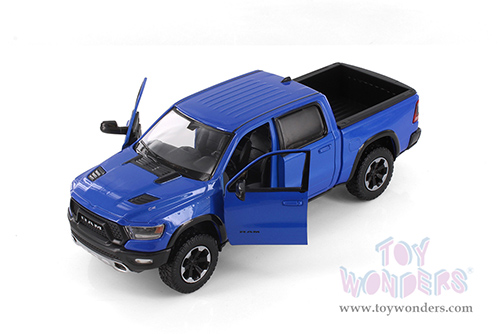 Showcasts® Collectibles - Ram 1500 Crew Cab Rebel Pickup Truck (2019, 1/27 scale diecast model car, Blue) 71358BU MAP: $22.99