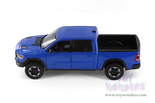 Showcasts® Collectibles - Ram 1500 Crew Cab Rebel Pickup Truck (2019, 1/27 scale diecast model car, Blue) 71358BU MAP: $22.99