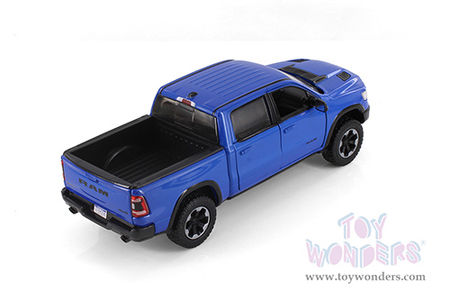Showcasts® Collectibles - Ram 1500 Crew Cab Rebel Pickup Truck (2019, 1/27 scale diecast model car, Blue) 71358BU MAP: $22.99
