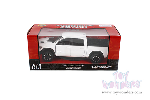 Showcasts® Collectibles - Ram 1500 Crew Cab Rebel Pickup Truck (2019, 1/27 scale diecast model car, White) 71358W MAP: $22.99
