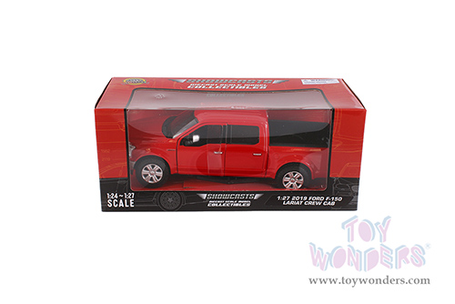 Showcasts® Collectibles - Ford F-150 Lariat Crew Cab Pickup Truck (2019, 1/27 scale diecast model car, Red) 71363R MAP: $22.99