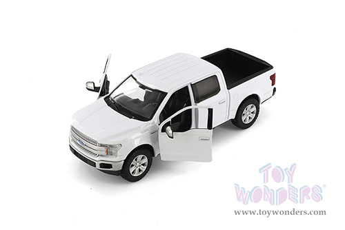 Showcasts® Collectibles - Ford F-150 Lariat Crew Cab Pickup Truck (2019, 1/27 scale diecast model car, White) 71363WH MAP: $22.99