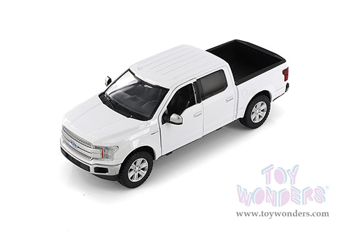 Showcasts® Collectibles - Ford F-150 Lariat Crew Cab Pickup Truck (2019, 1/27 scale diecast model car, White) 71363WH MAP: $22.99