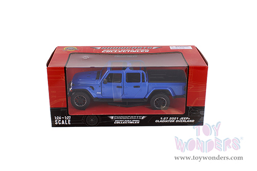 Showcasts® Collectibles - Jeep® Gladiator Overland Pickup Truck (2021, 1/27 scale diecast model car, Blue) 71367BU MAP: $22.99