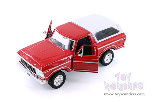 Showcasts® Collectibles - Ford Bronco (1978, 1/24 scale diecast model car, Red/White Camper) 71373WR MAP: $22.99