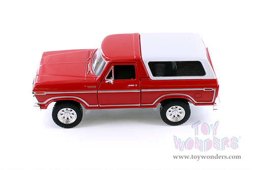 Showcasts® Collectibles - Ford Bronco (1978, 1/24 scale diecast model car, Red/White Camper) 71373WR MAP: $22.99