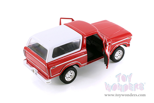 Showcasts® Collectibles - Ford Bronco (1978, 1/24 scale diecast model car, Red/White Camper) 71373WR MAP: $22.99