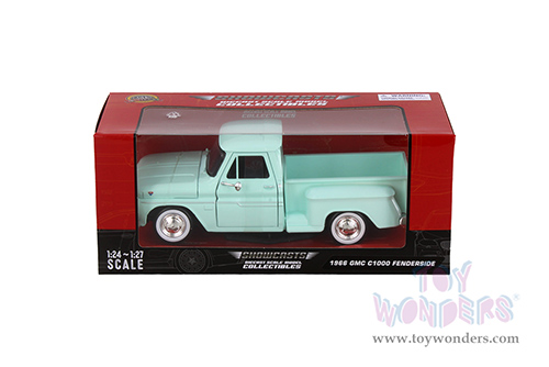 Showcasts® Collectibles - GMC® C1000 Fenderside Pickup Truck (1966, 1/24 scale diecast model car, Light Green) 71379GN MAP: $22.99