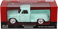 Show product details for Showcasts® Collectibles - GMC® C1000 Fenderside Pickup Truck (1966, 1/24 scale diecast model car, Light Green) 71379GN MAP: $22.99
