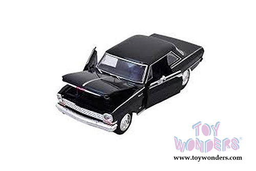 New Ray - Muscle Car Collection Chevrolet® Nova SS Hardtop (1964, 1/25 scale diecast model car, Black) 71823B