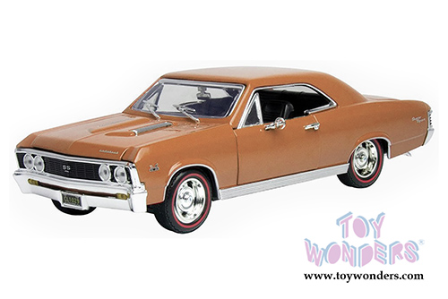 Motormax Timeless Classics -  Chevy Chevelle SS396 Hardtop (1967, 1/18 scale diecast model car, Brown) 73104TC/BN