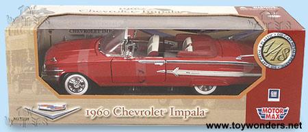 Motormax - Chevy Impala Convertible (1960, 1:18, Red) 73110