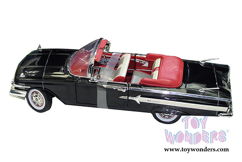Motormax Timeless Classics - Chevy Impala Convertible (1960, 1/18 scale diecast model car, Black) 73110TC/BK