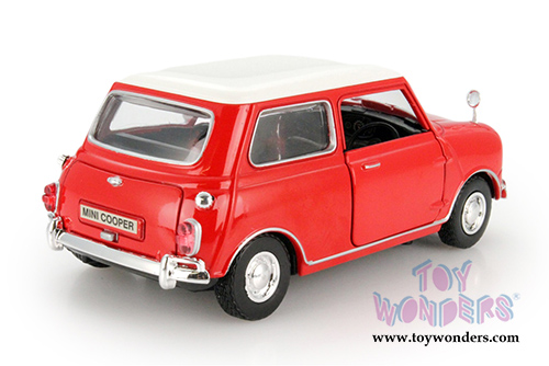 Motormax - Morris Mini Cooper Hard Top (1961-67, 1/18 scale diecast model car, Red) 73113R/4