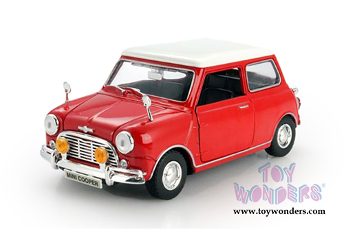 Motormax - Morris Mini Cooper Hard Top (1961-67, 1/18 scale diecast model car, Red) 73113R/4