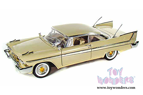 Motormax Timeless Classics -  Plymouth Fury Hardtop (1958, 1/18 scale diecast model car, Beige) 73115TC/BE
