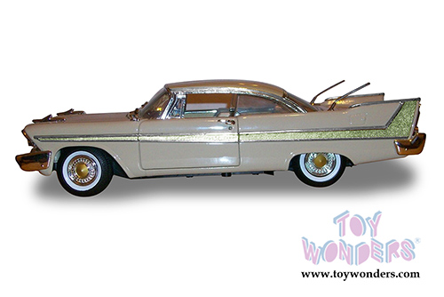 Motormax Timeless Classics -  Plymouth Fury Hardtop (1958, 1/18 scale diecast model car, Beige) 73115TC/BE