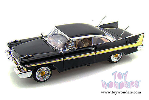 Motormax Timeless Classics -  Plymouth Fury Hard Top (1958, 1/18 scale diecast model car, Black) 73115TC/BK