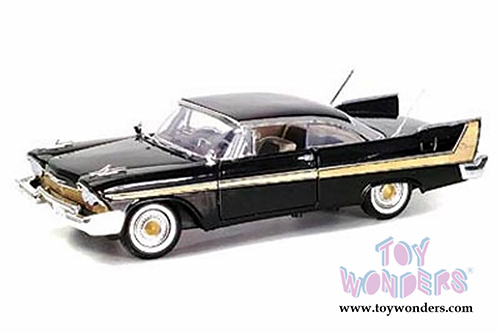 Motormax Timeless Classics -  Plymouth Fury Hard Top (1958, 1/18 scale diecast model car, Black) 73115TC/BK