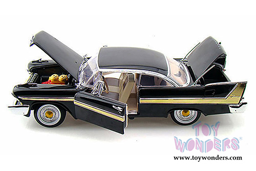 Motormax Timeless Classics -  Plymouth Fury Hard Top (1958, 1/18 scale diecast model car, Black) 73115TC/BK