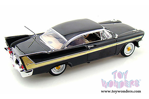 Motormax Timeless Classics -  Plymouth Fury Hard Top (1958, 1/18 scale diecast model car, Black) 73115TC/BK