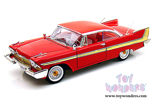 Motormax Timeless Classics -  Plymouth Fury Hard Top (1958, 1/18 scale diecast model car, Red) 73115TC/R