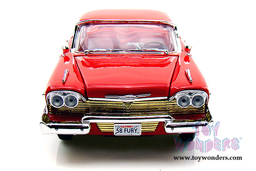 Motormax Timeless Classics -  Plymouth Fury Hard Top (1958, 1/18 scale diecast model car, Red) 73115TC/R