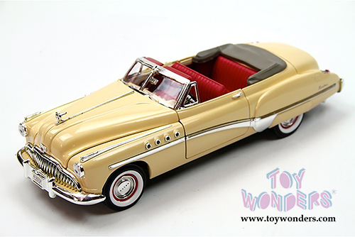 Motormax Timeless Classics - Buick Roadmaster Convertible (1949, 1/18 scale diecast model car, Beige) 73116TC/BE