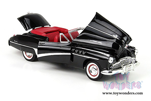 Motormax Timeless Classics - Buick&reg; Roadmaster&trade; Convertible (1949, 1/18 scale diecast model car, Black) 73116TC/BK