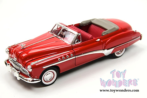 Motormax Timeless Classics - Buick Roadmaster Convertible (1949, 1/18 scale diecast model car, Red) 73116TC/R