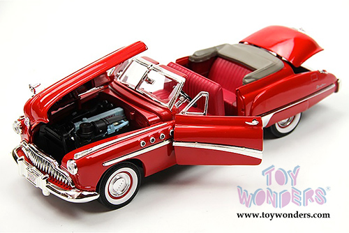 Motormax Timeless Classics - Buick Roadmaster Convertible (1949, 1/18 scale diecast model car, Red) 73116TC/R
