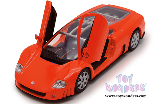 Motormax - Volkswagen Nardo W12 Show Car See-Through Sportsroof (1/18 scale diecast model car, Orange) 73141OR/4